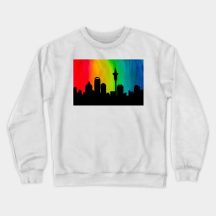 Auckland Skyline - Pride Rainbow Crewneck Sweatshirt